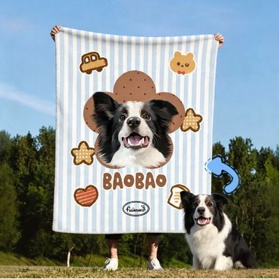 Customized Pet Portrait Blanket