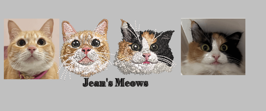 Customized Pet Portrait Embroidery T Shirt - 1 Portrait