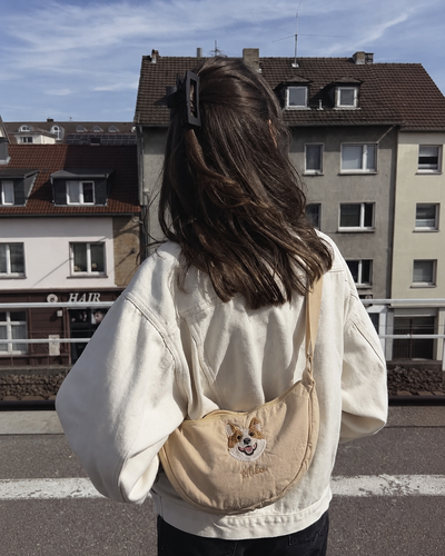 Fuwawa - Small Customized Embroidery Bag Cross Body Bag Handbag