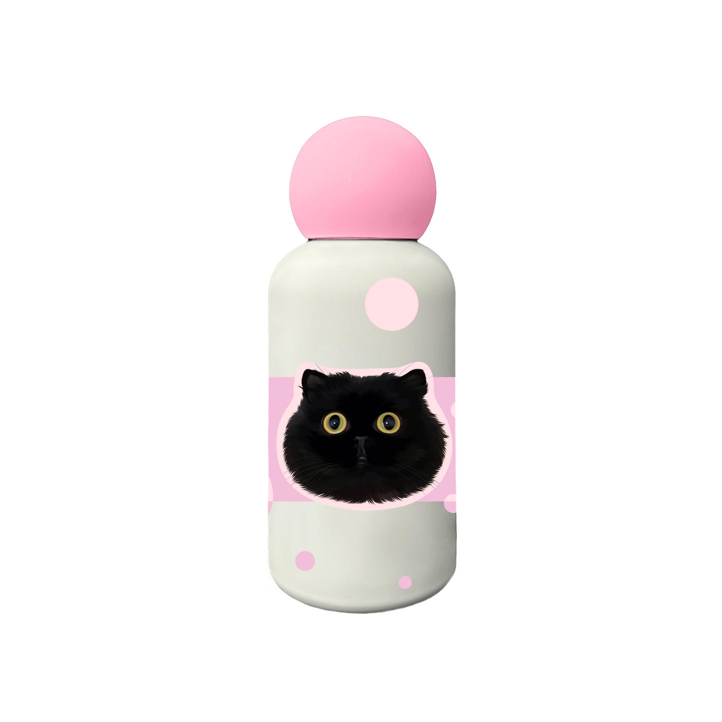Pooji - 350ml Custom Stainless Steel Pet Mug Red Nose Water Bottle