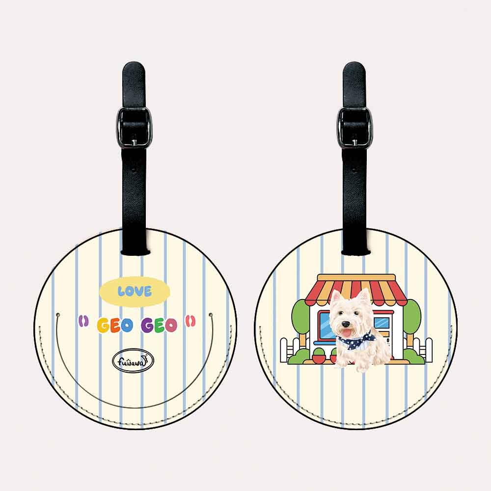 Customized PU Leather Luggage Tag