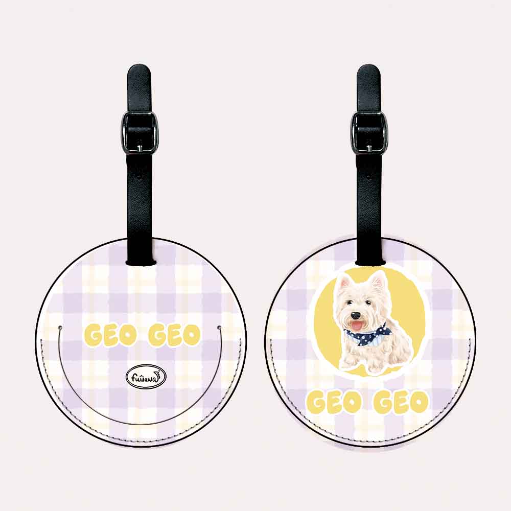Customized PU Leather Luggage Tag