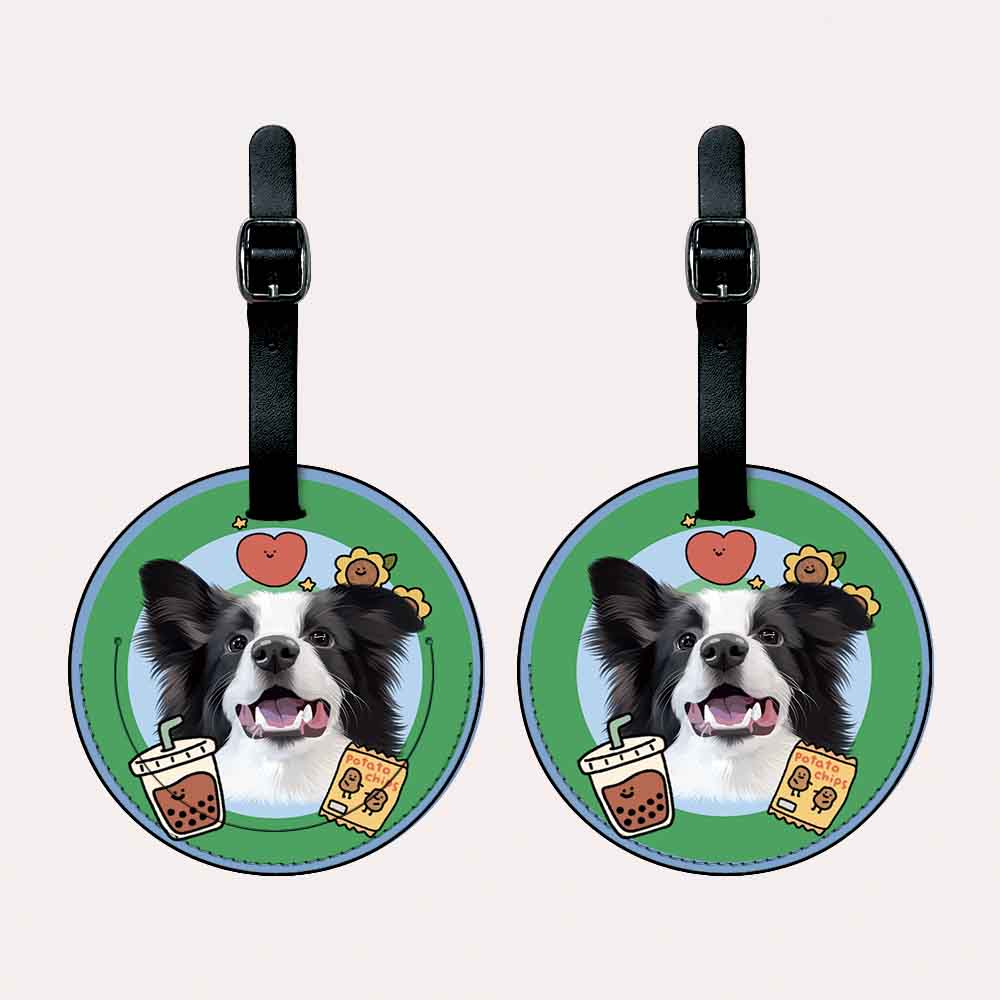 Customized PU Leather Luggage Tag