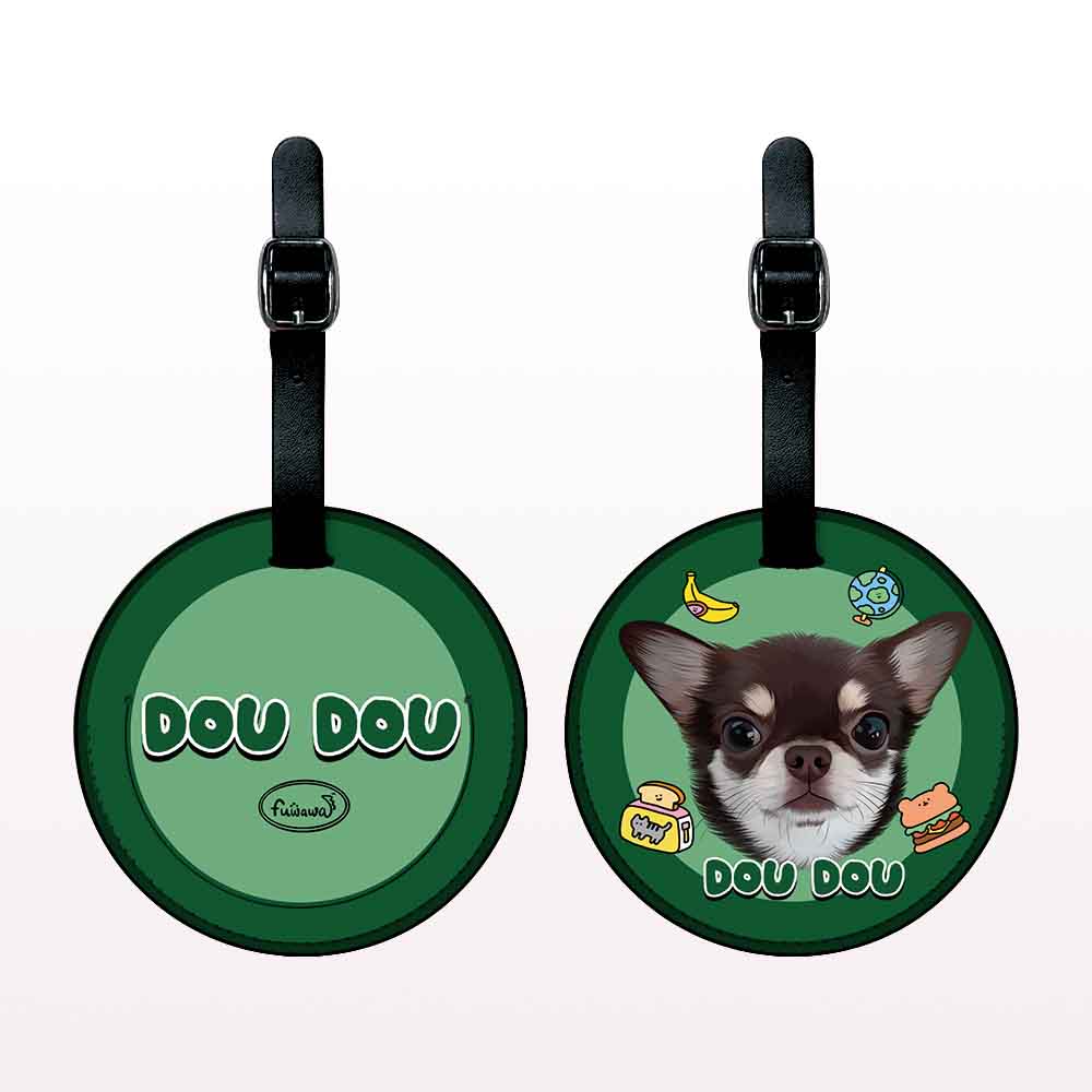 Customized PU Leather Luggage Tag