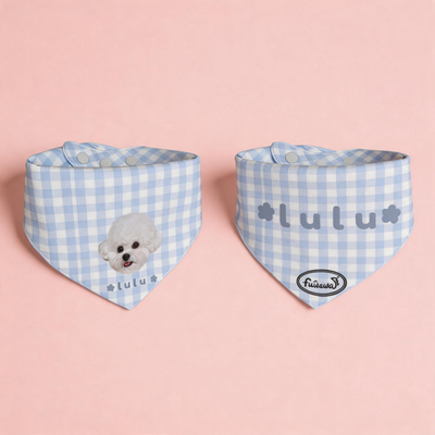 100% Cotton Customized Pet Bandana Bibs