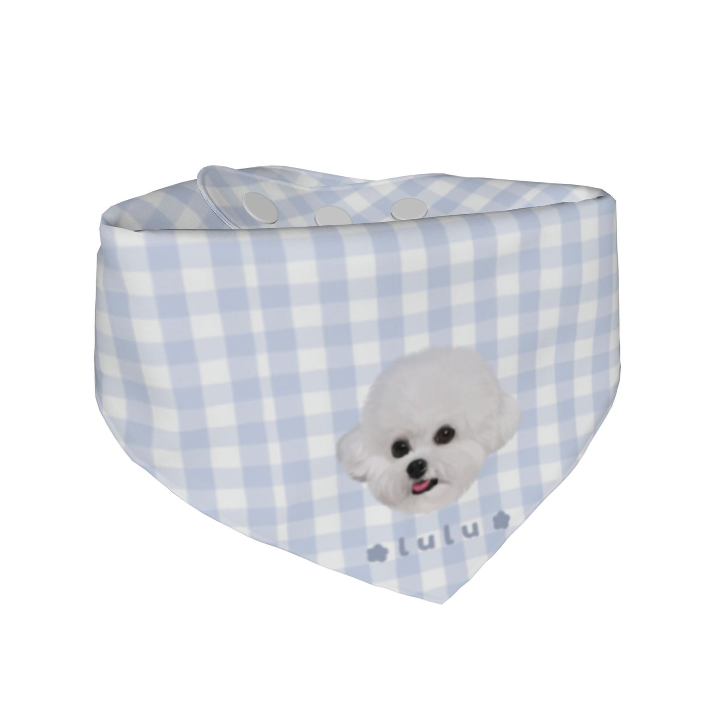 100% Cottom Customized Pet Bandana Bibs