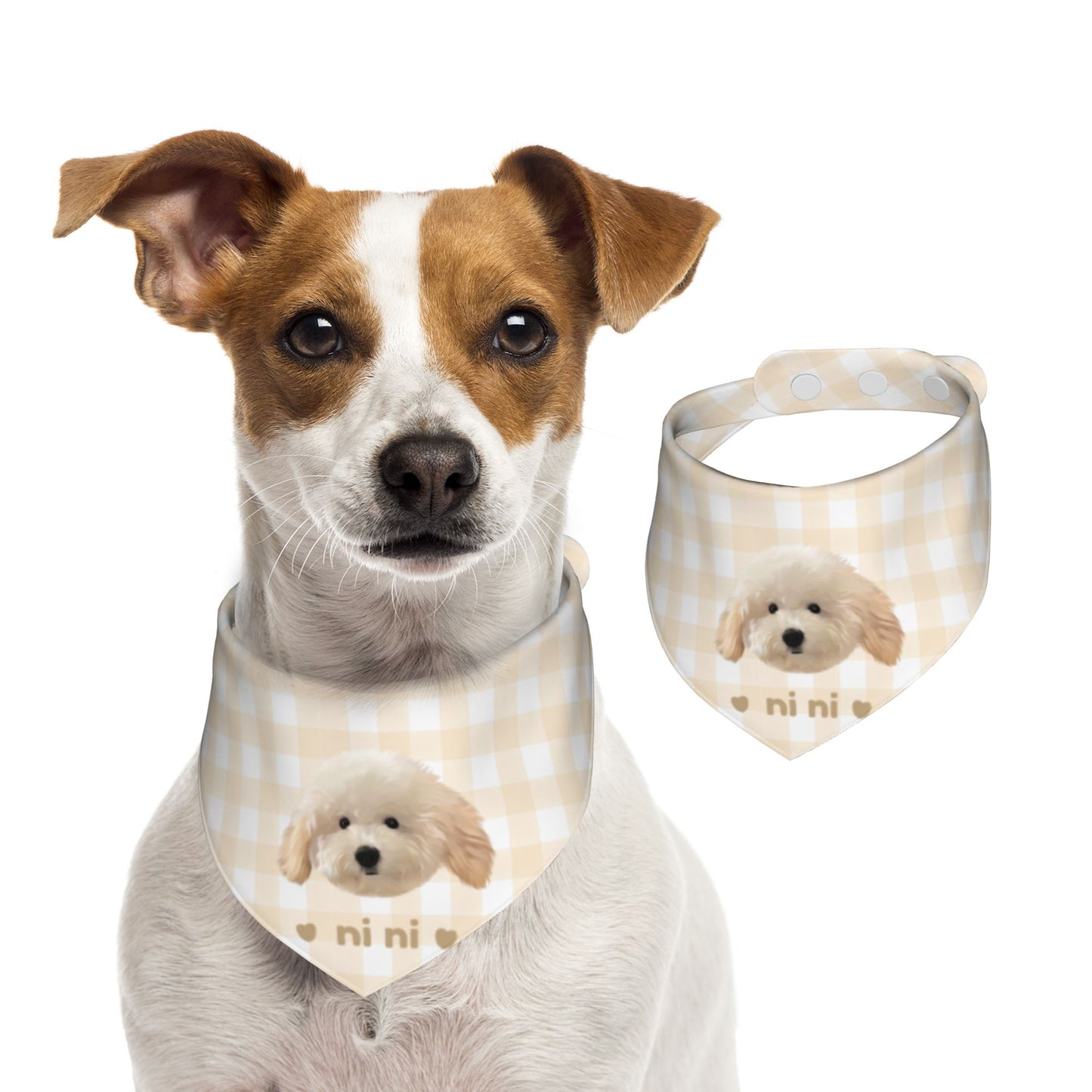 100% Cottom Customized Pet Bandana Bibs