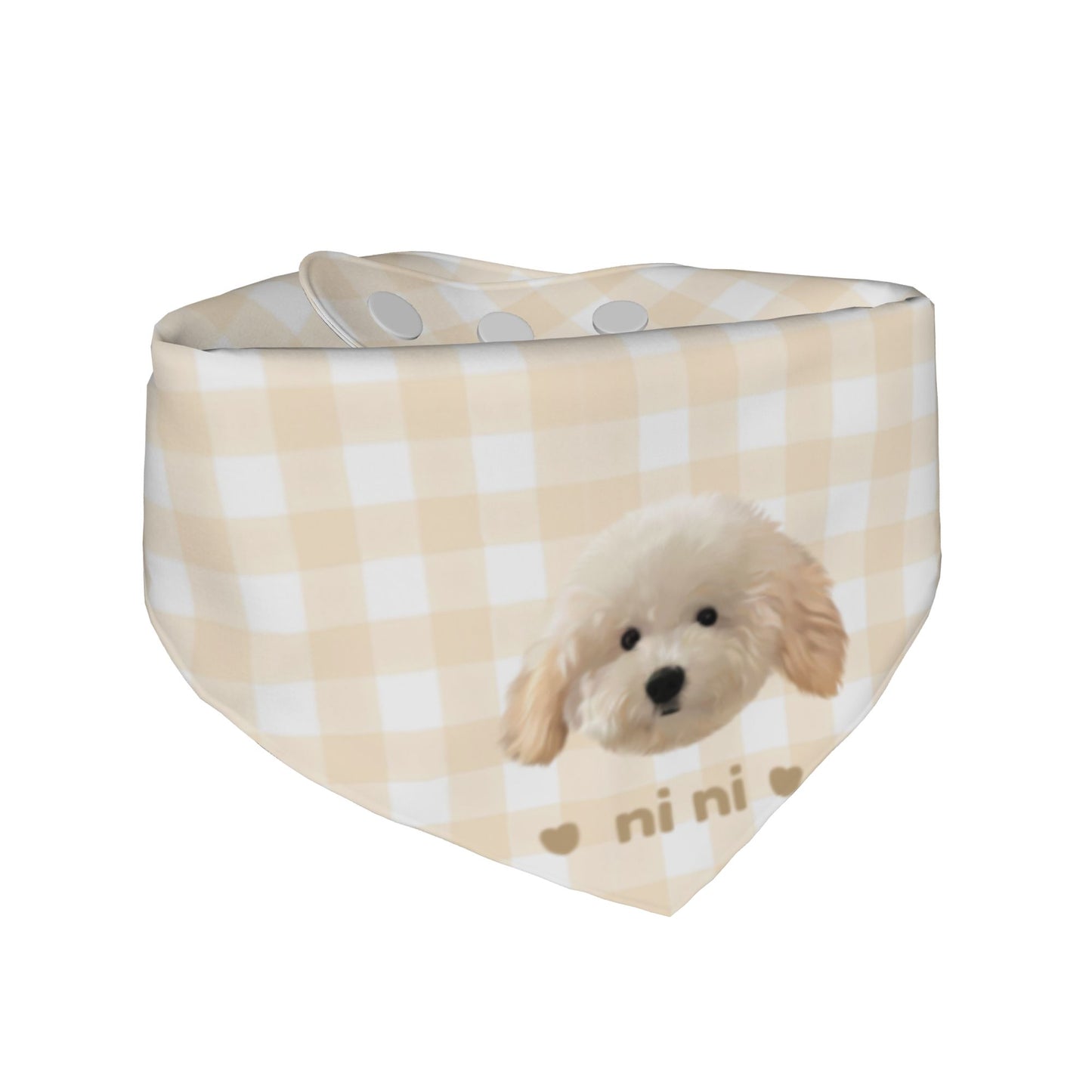 100% Cottom Customized Pet Bandana Bibs