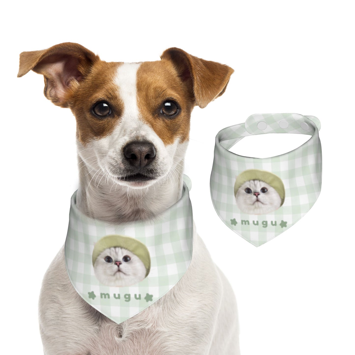 100% Cottom Customized Pet Bandana Bibs