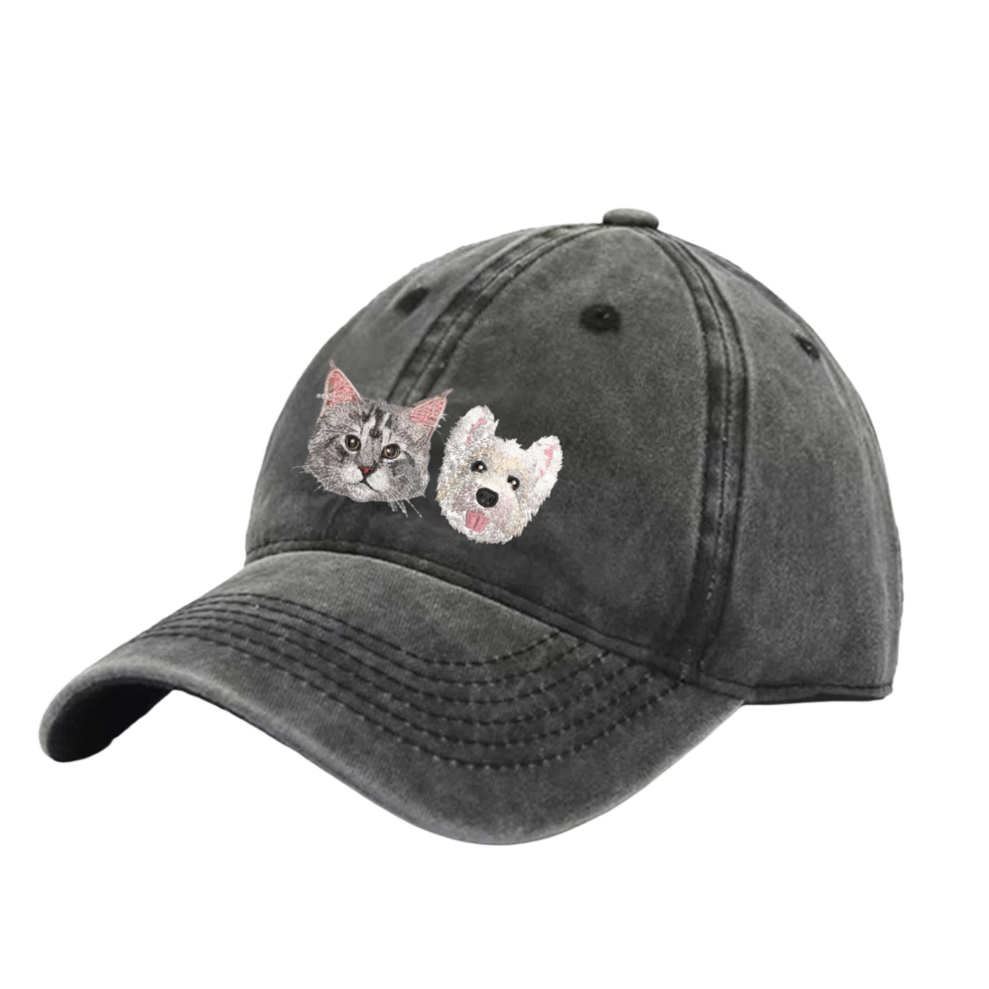 Customized Pet Portrait Embroidery Cap