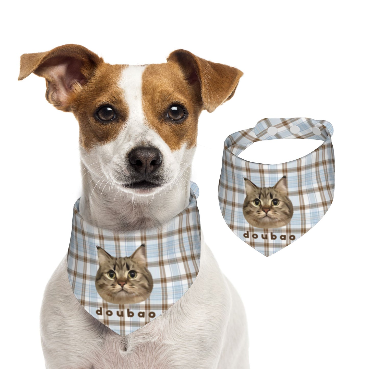 100% Cottom Customized Pet Bandana Bibs