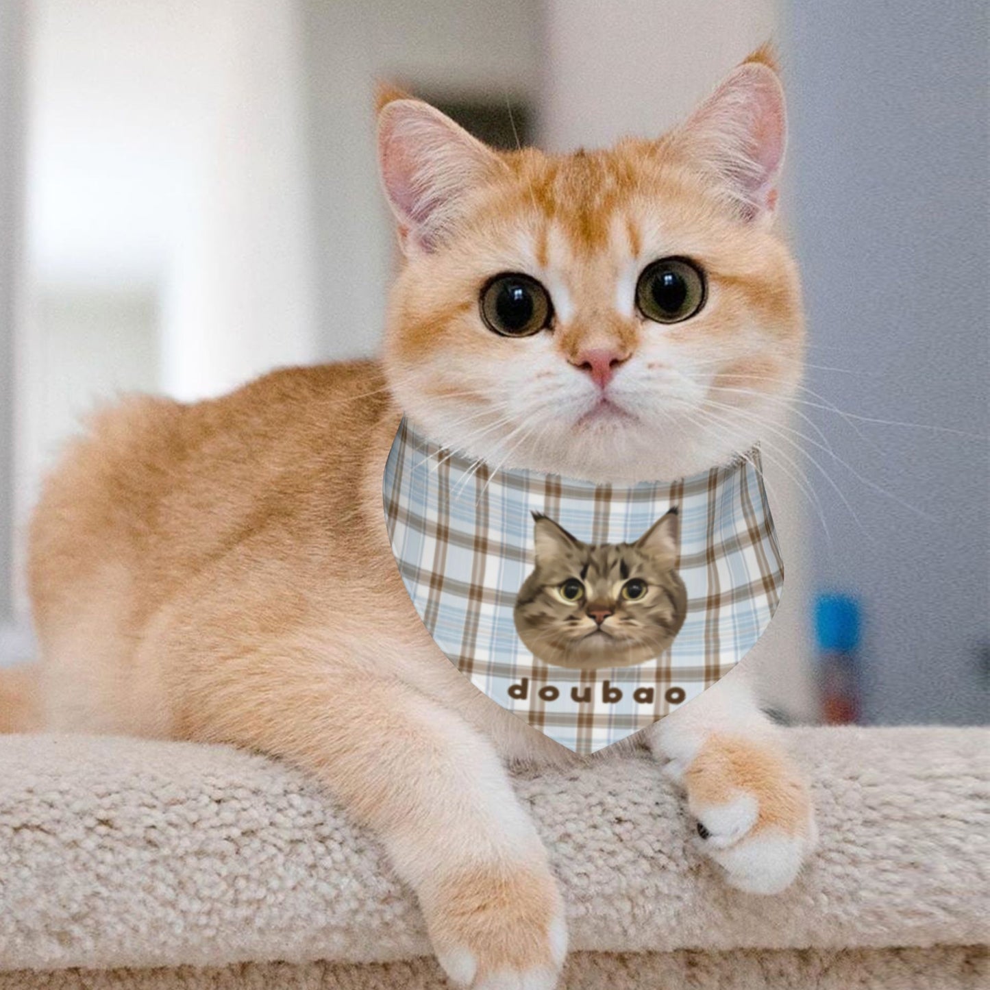 100% Cottom Customized Pet Bandana Bibs