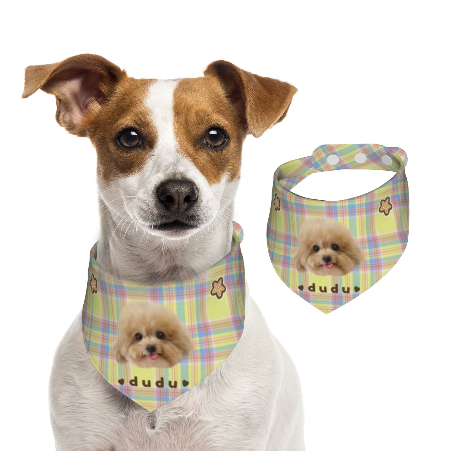 100% Cottom Customized Pet Bandana Bibs