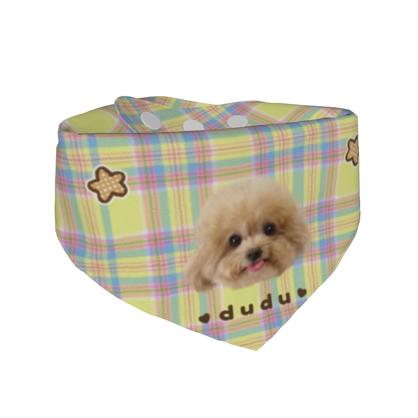 100% Cottom Customized Pet Bandana Bibs