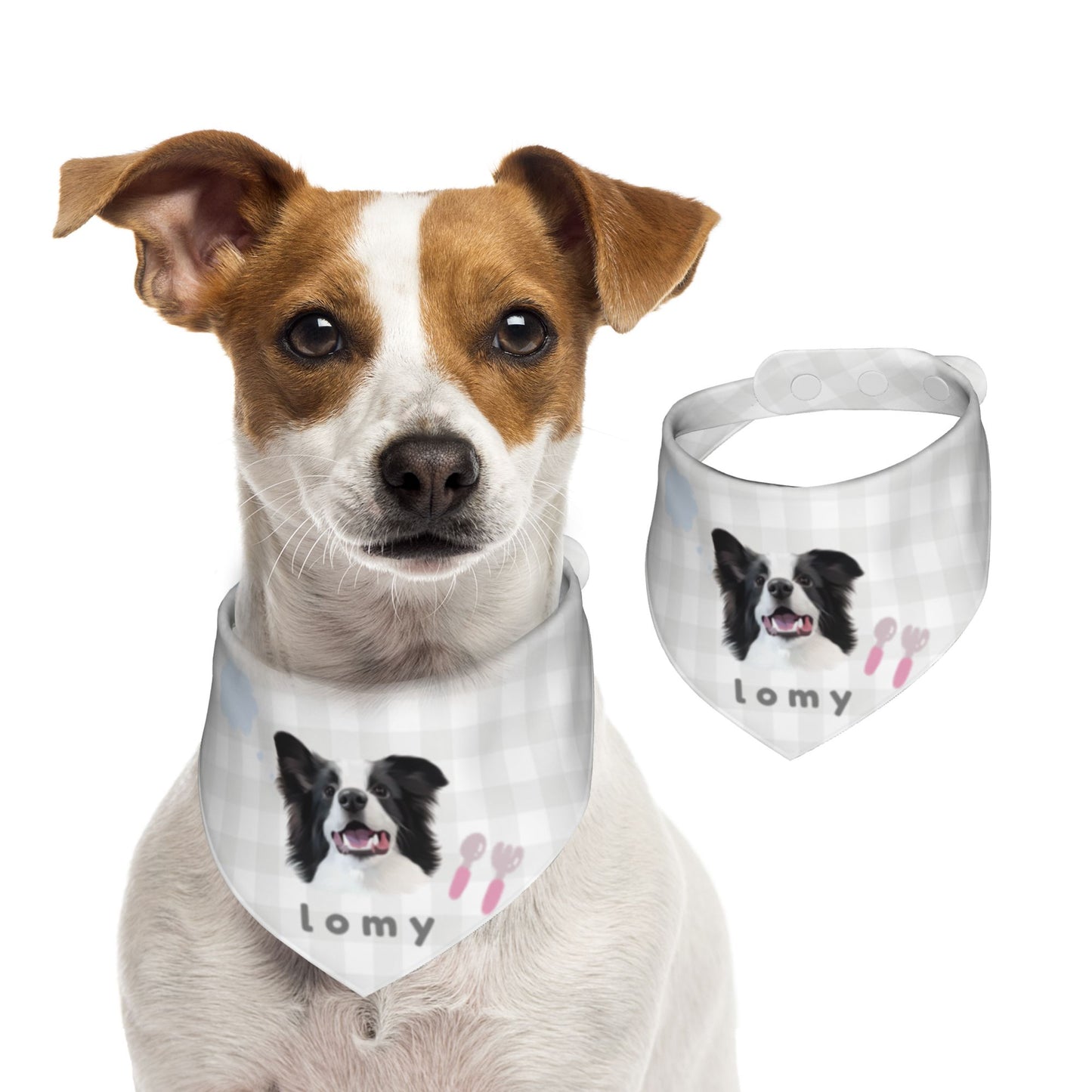 100% Cottom Customized Pet Bandana Bibs