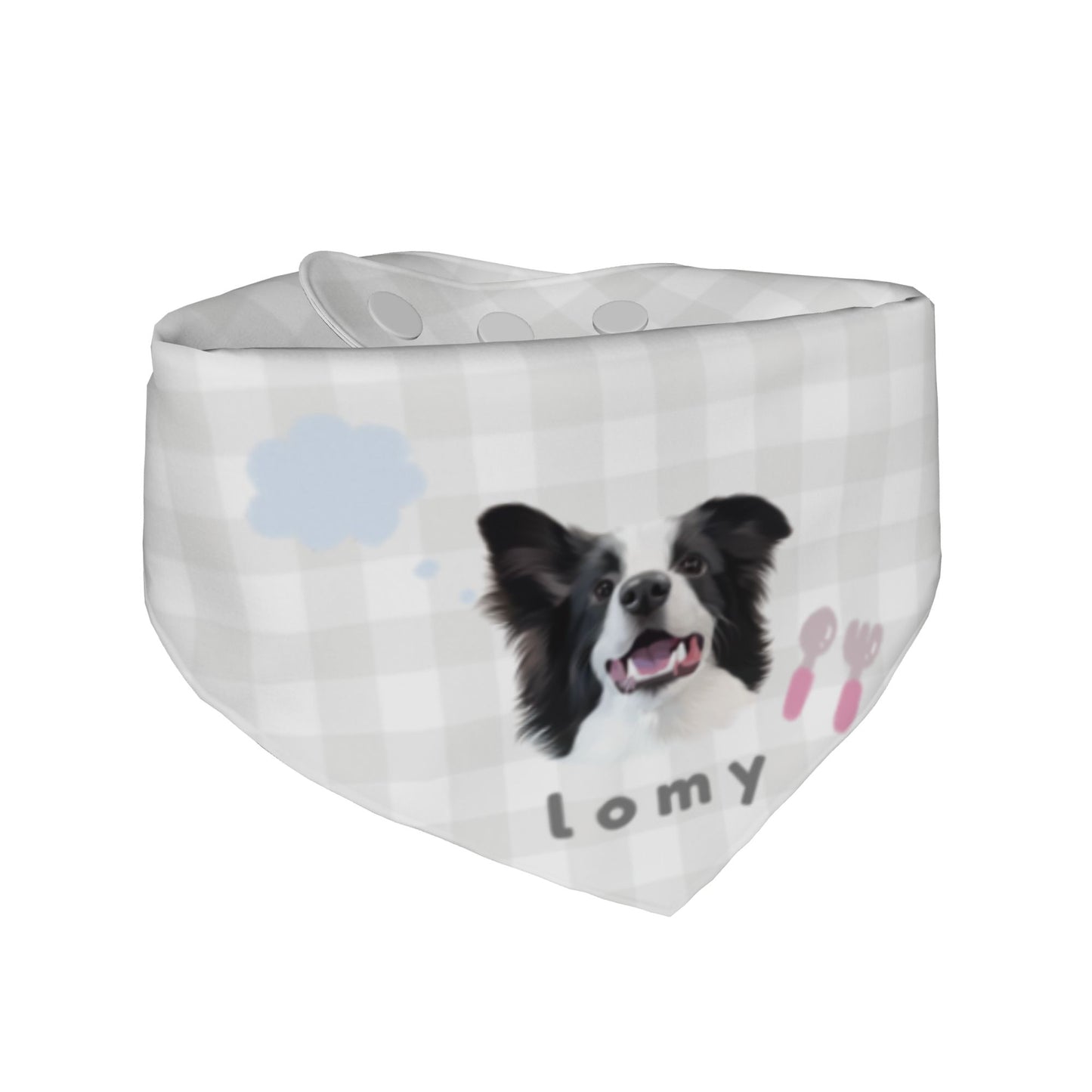 100% Cottom Customized Pet Bandana Bibs