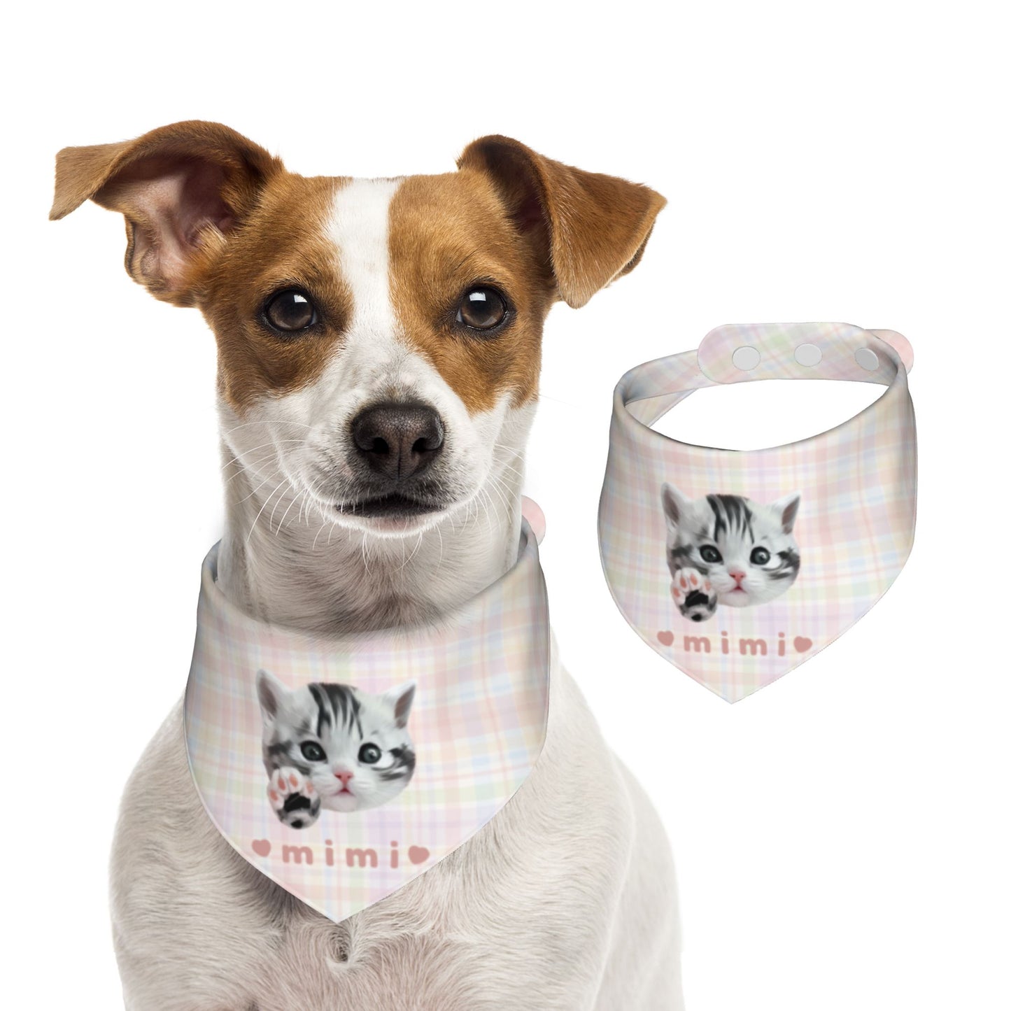 100% Cottom Customized Pet Bandana Bibs