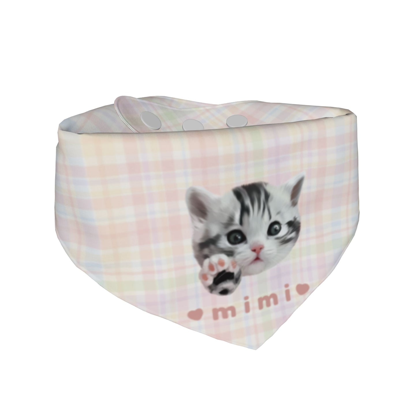 100% Cottom Customized Pet Bandana Bibs