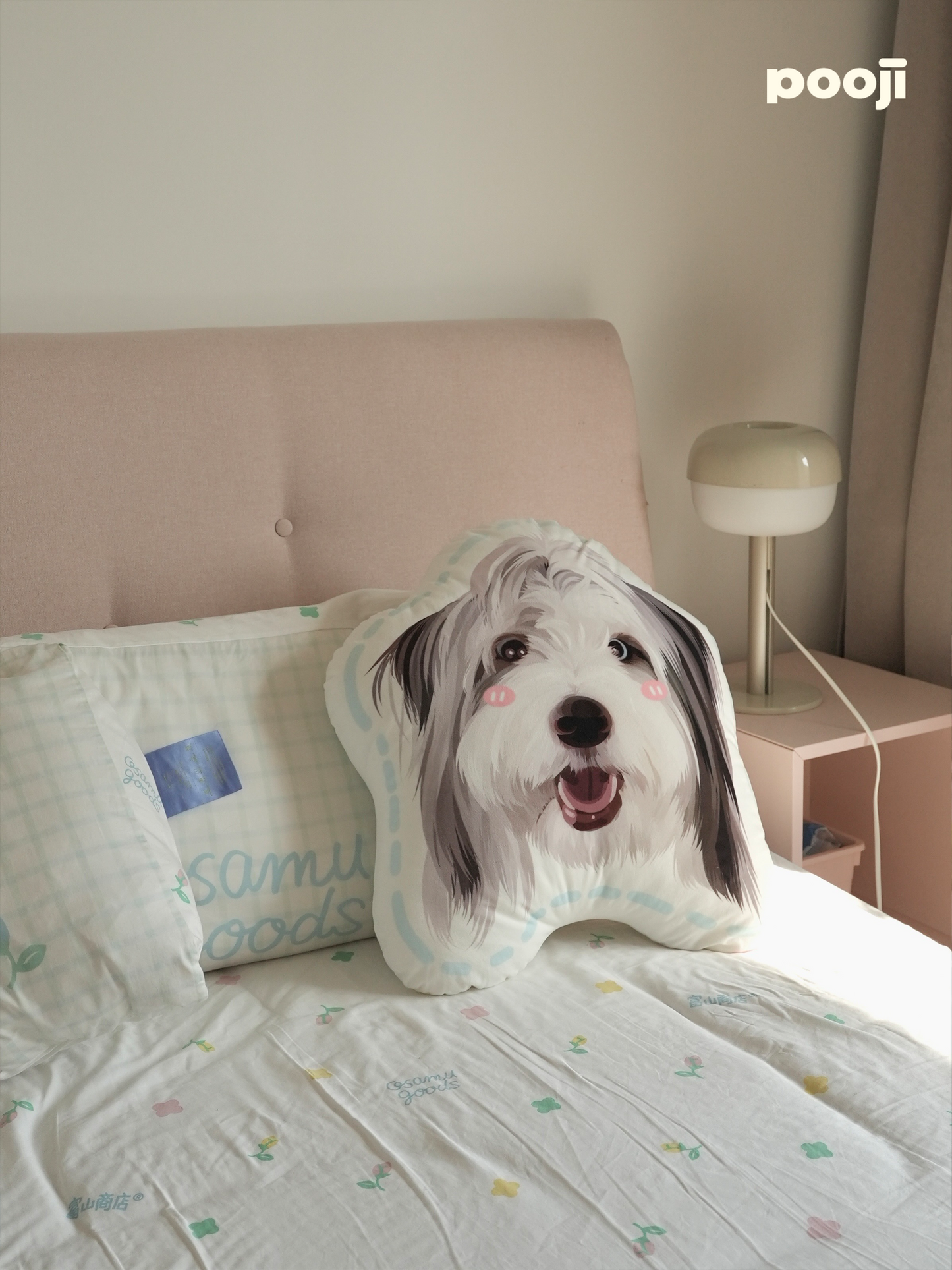 Pooji - Custom Pet Portrait Pillow