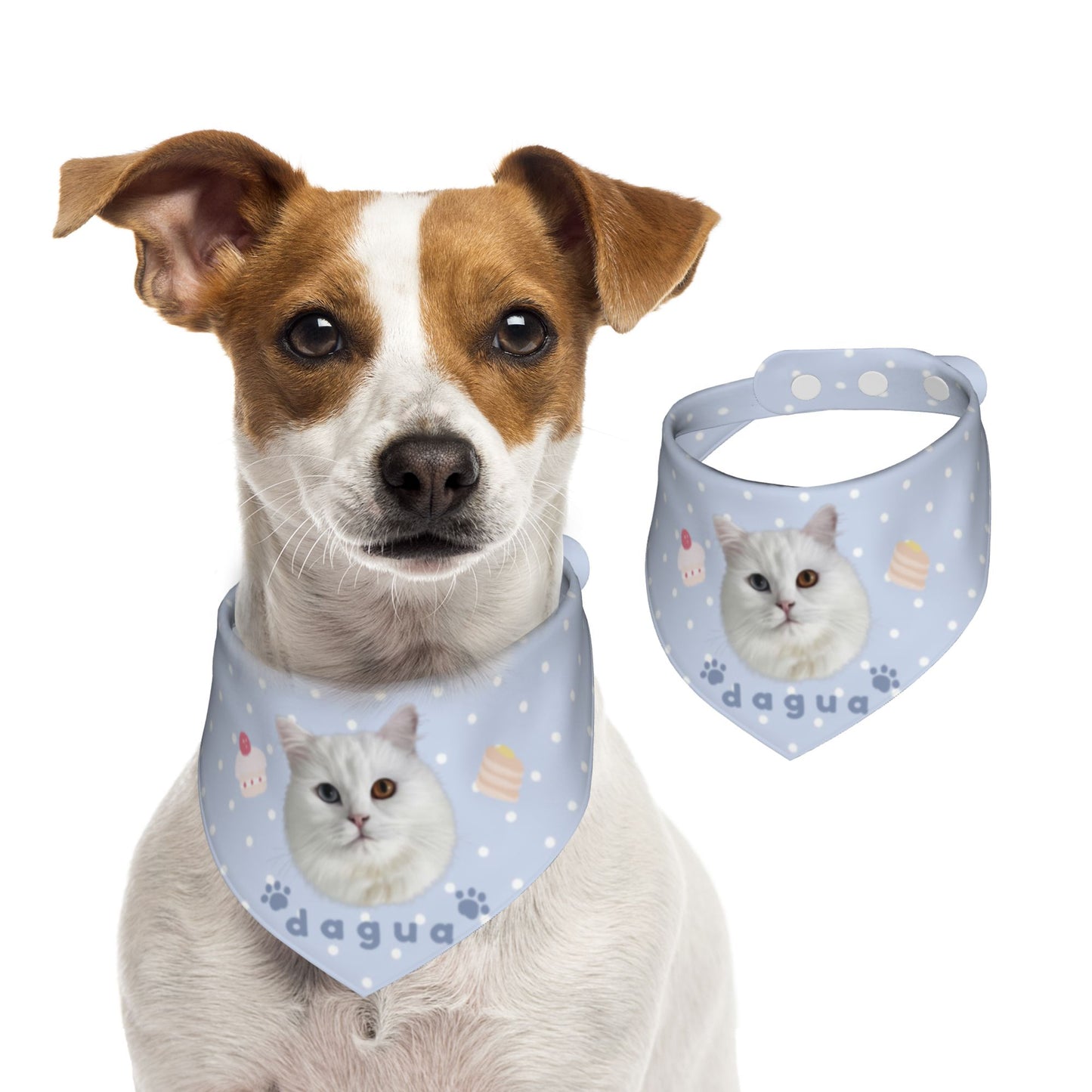 100% Cottom Customized Pet Bandana Bibs