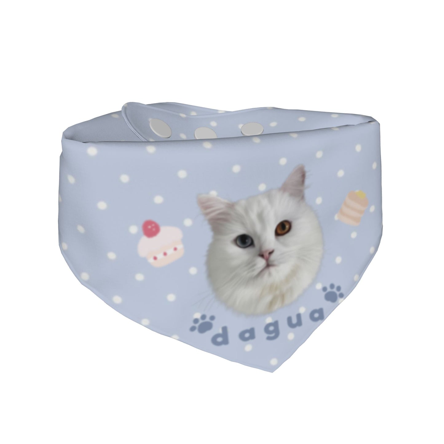 100% Cottom Customized Pet Bandana Bibs