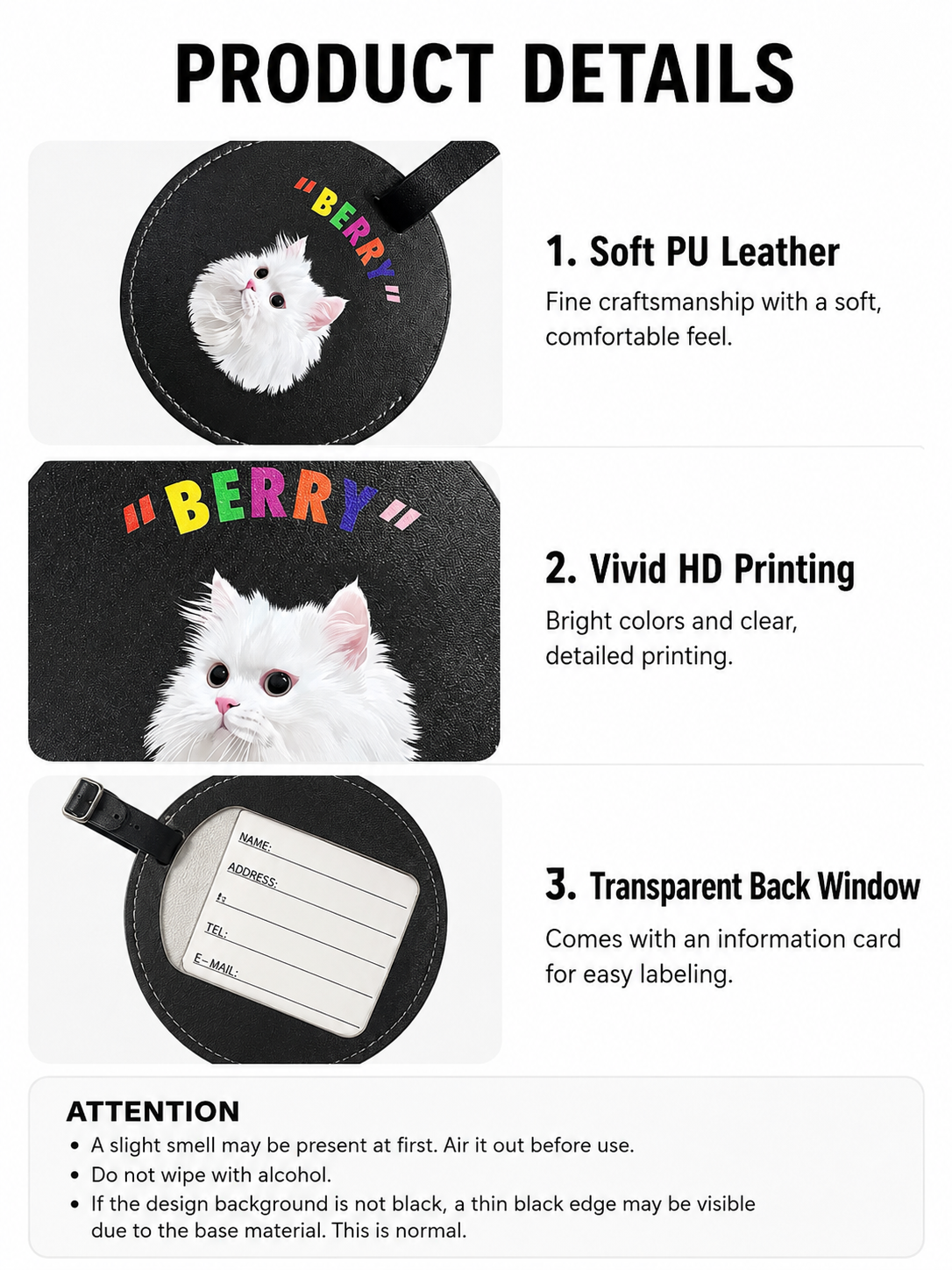 Pooji - Custom Pet Portrait Luggage Tag