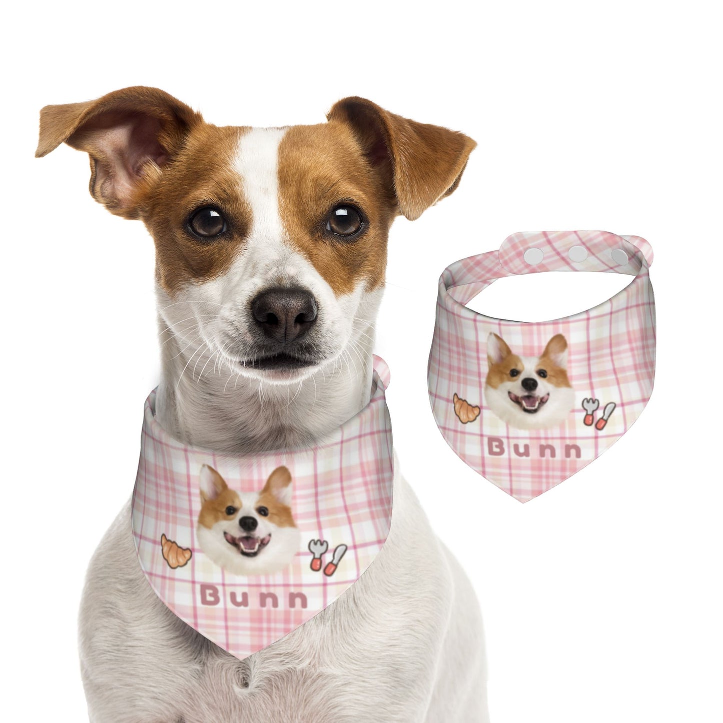 100% Cottom Customized Pet Bandana Bibs