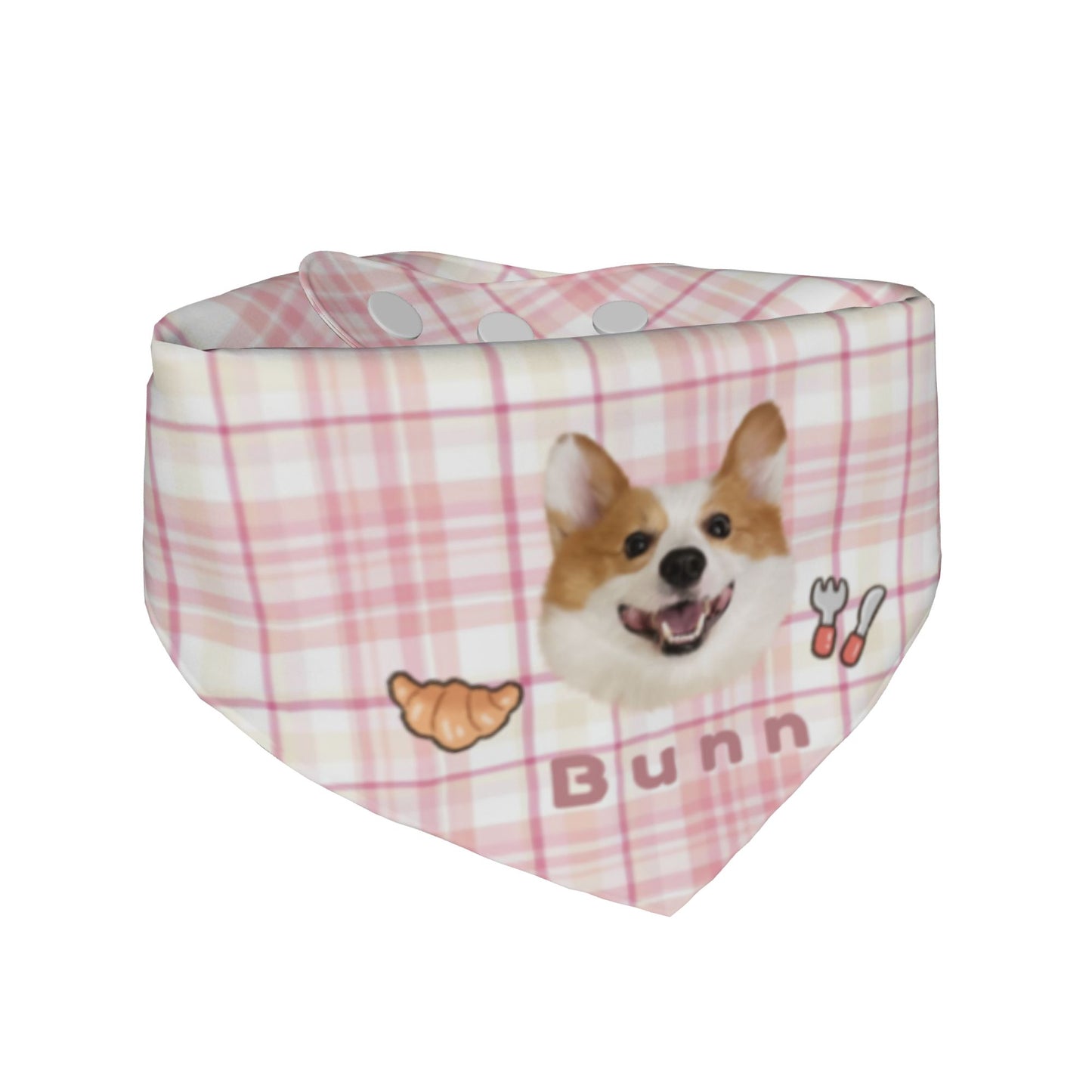 100% Cottom Customized Pet Bandana Bibs