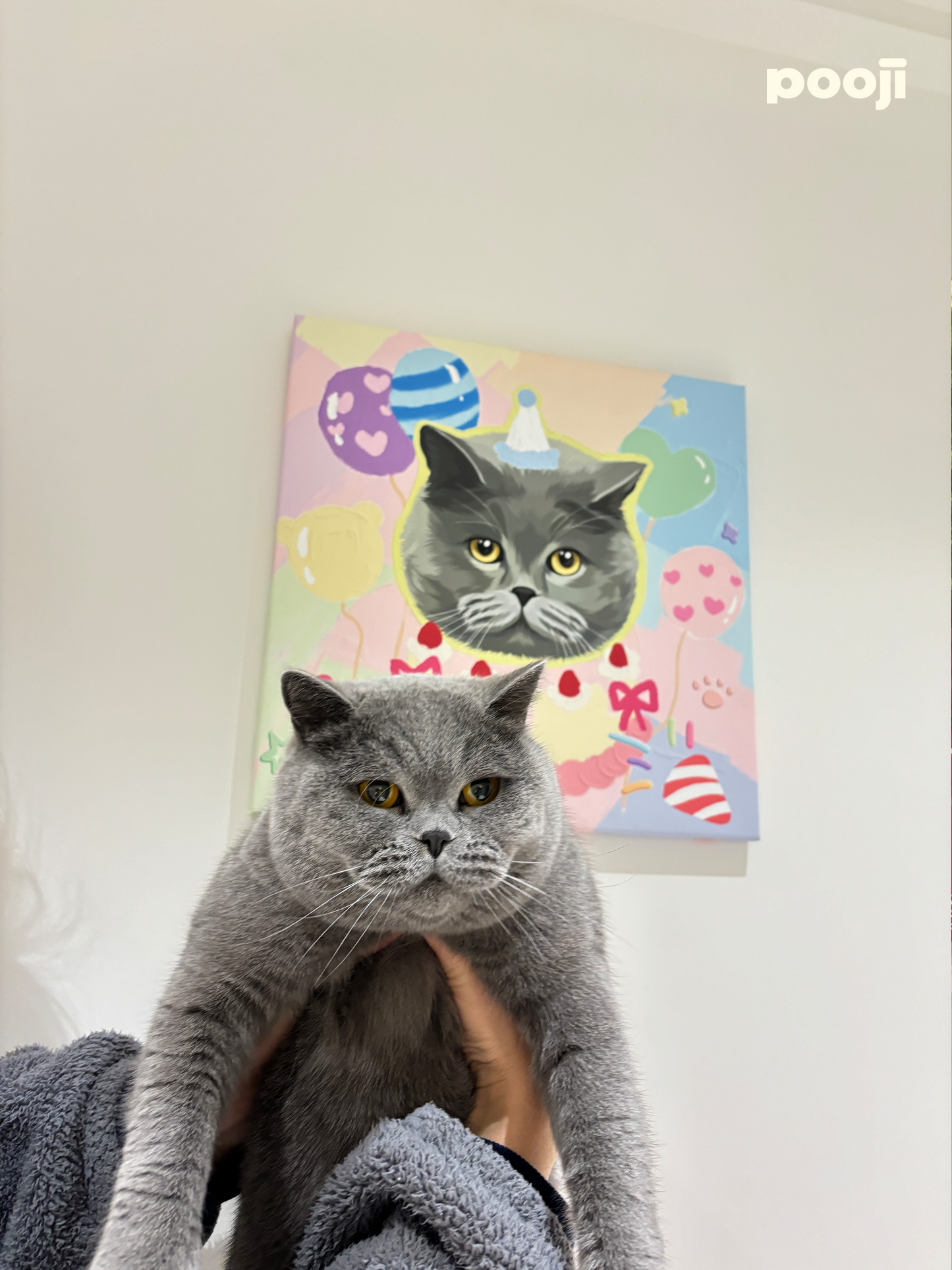 Pooji - Custom Pet Framed Giclee Art - Square