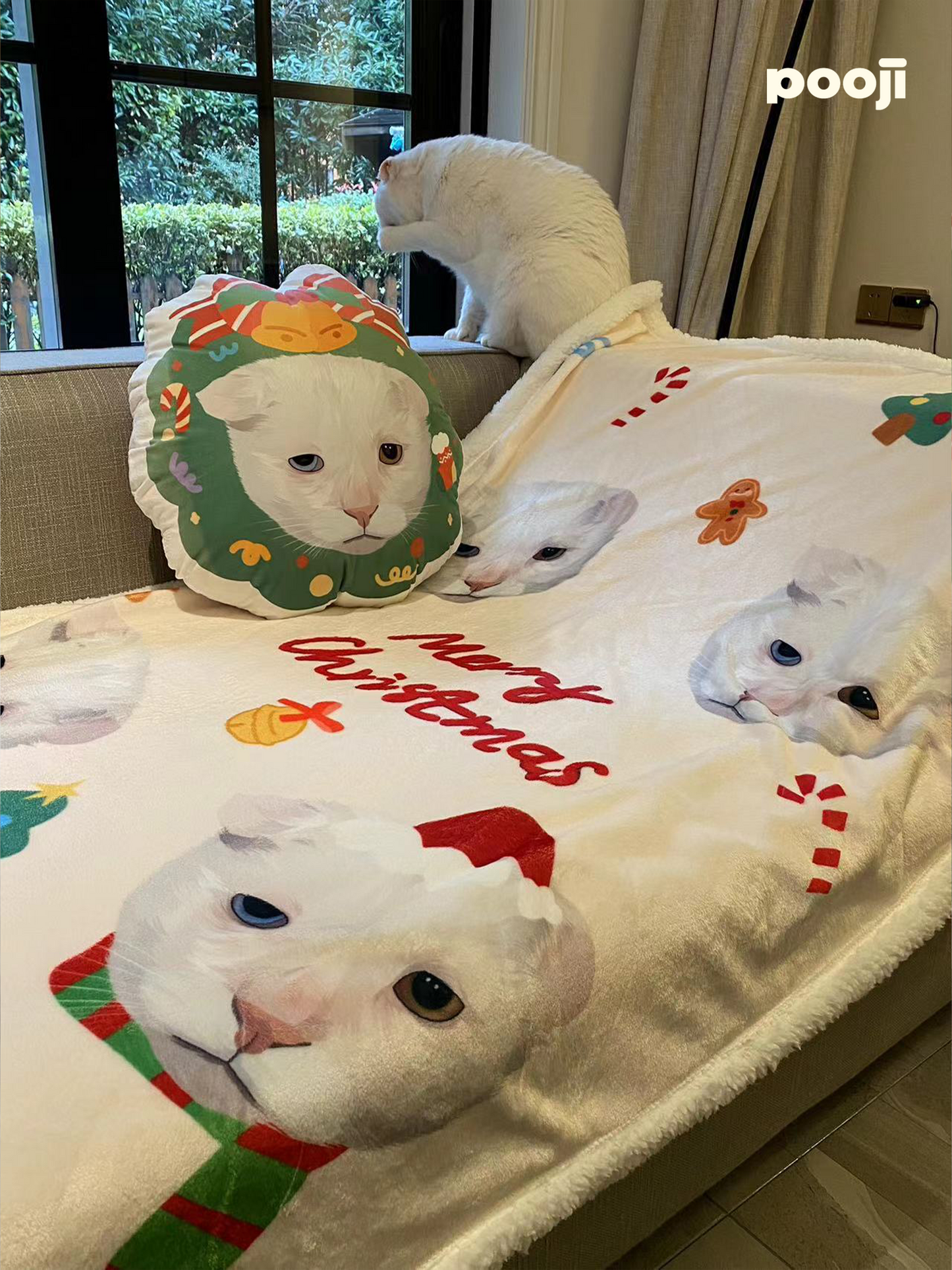 Pooji - Custom Pet Portrait Pillow
