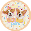 Pooji - Custom Pet Portrait Rug - Round