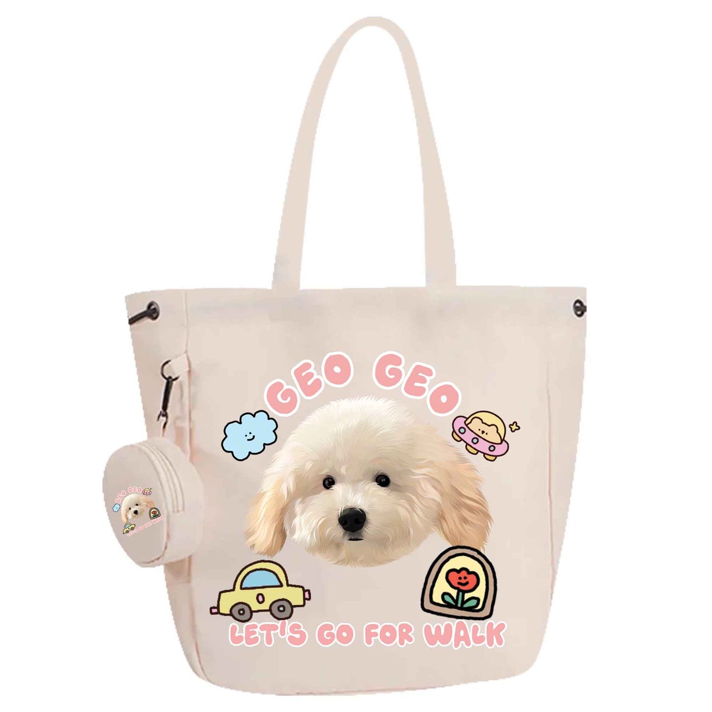 Customized Nylon Pet Tote Bag