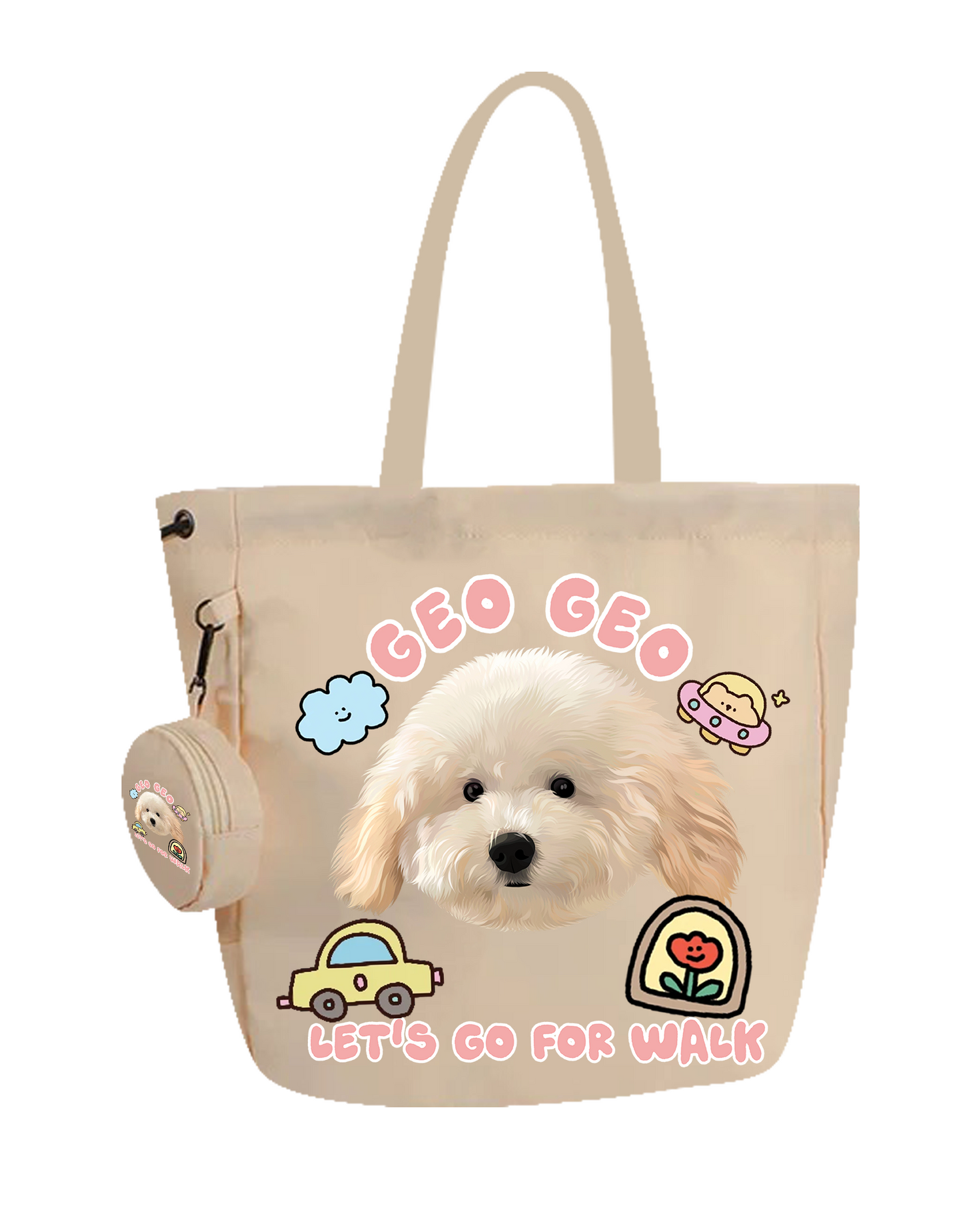 Customized Nylon Pet Tote Bag