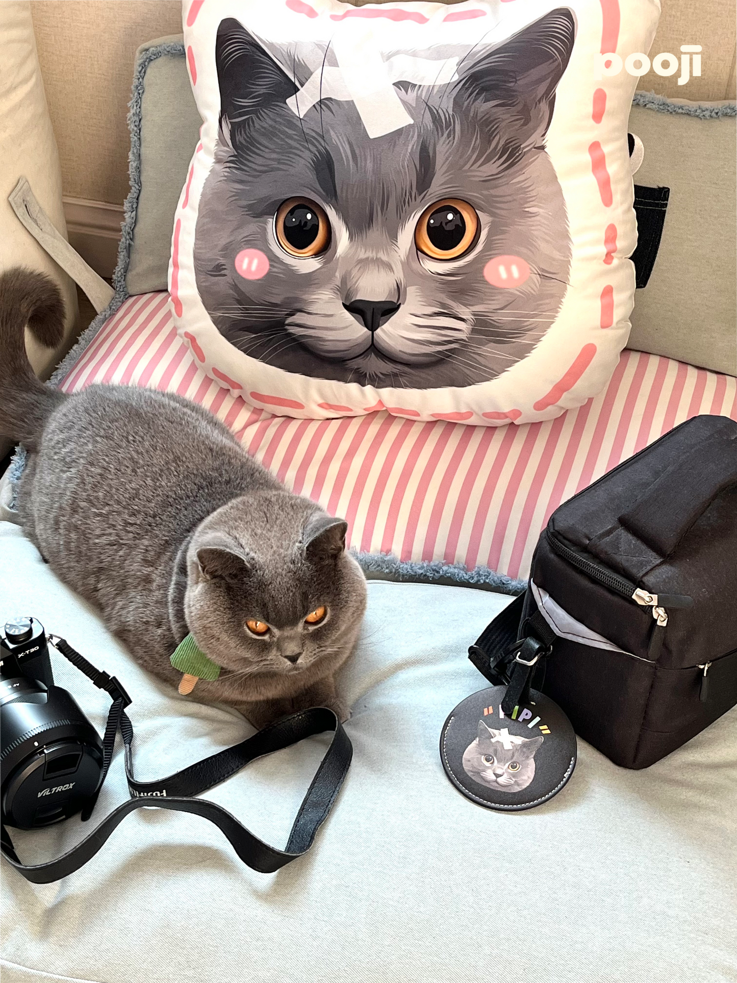 Pooji - Custom Pet Portrait Luggage Tag