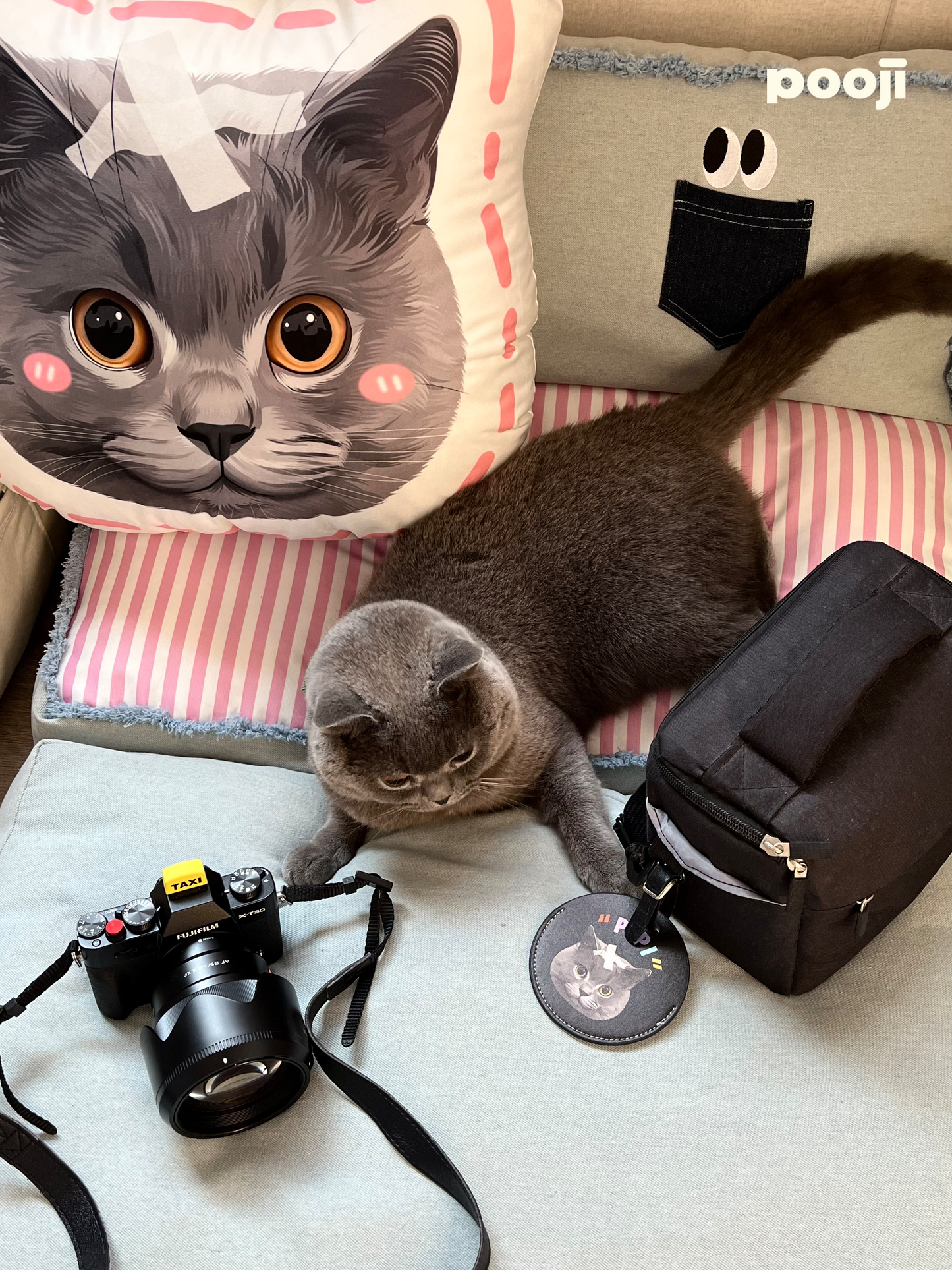 Pooji - Custom Pet Portrait Luggage Tag