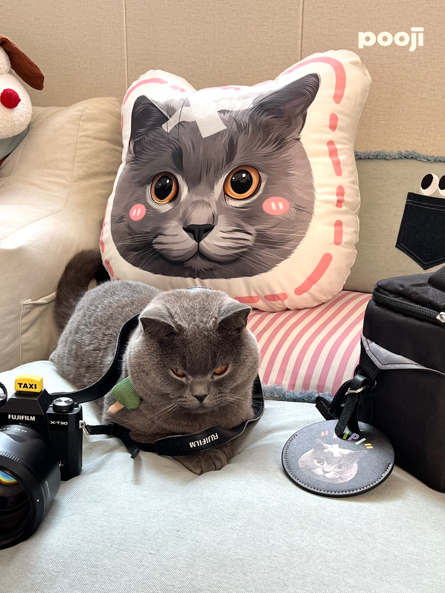 Pooji - Custom Pet Portrait Luggage Tag