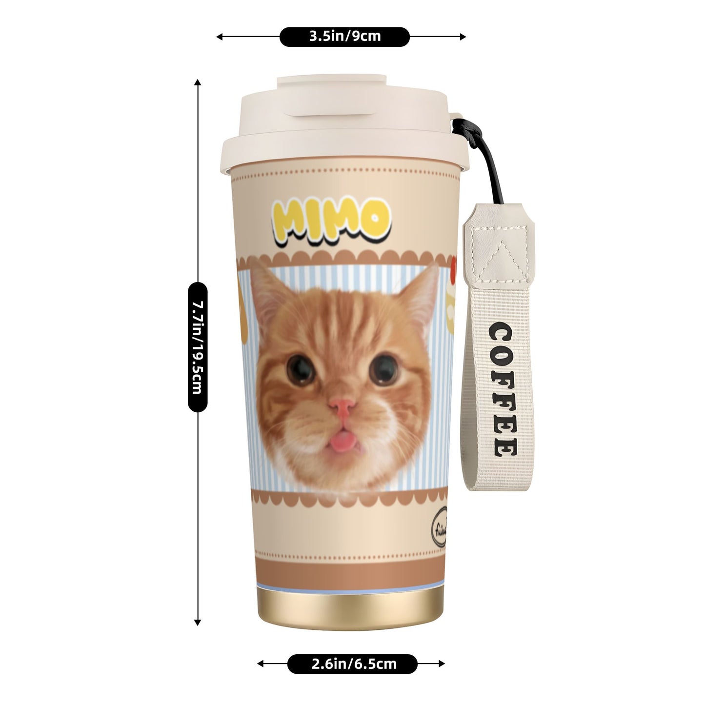 500ml Customized Stainless Coffee Cup