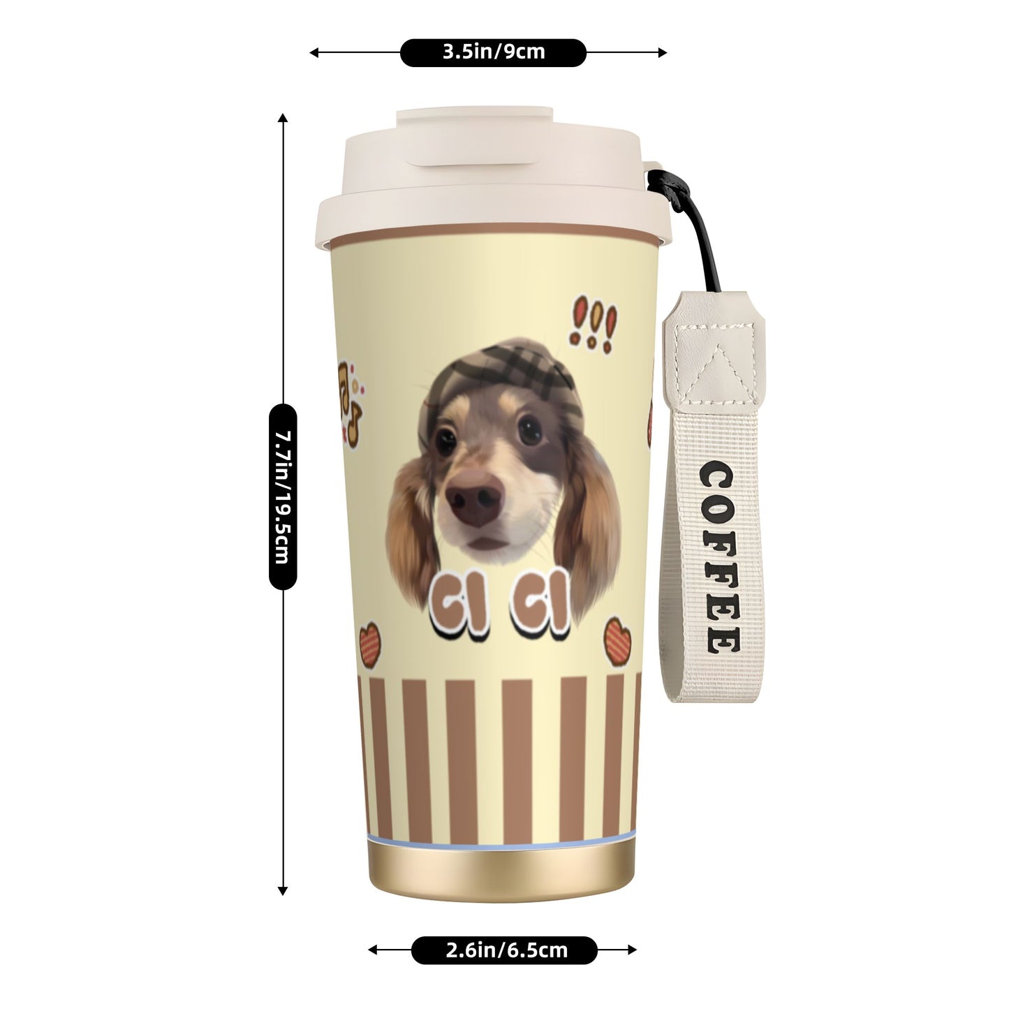 500ml Customized Stainless Coffee Cup