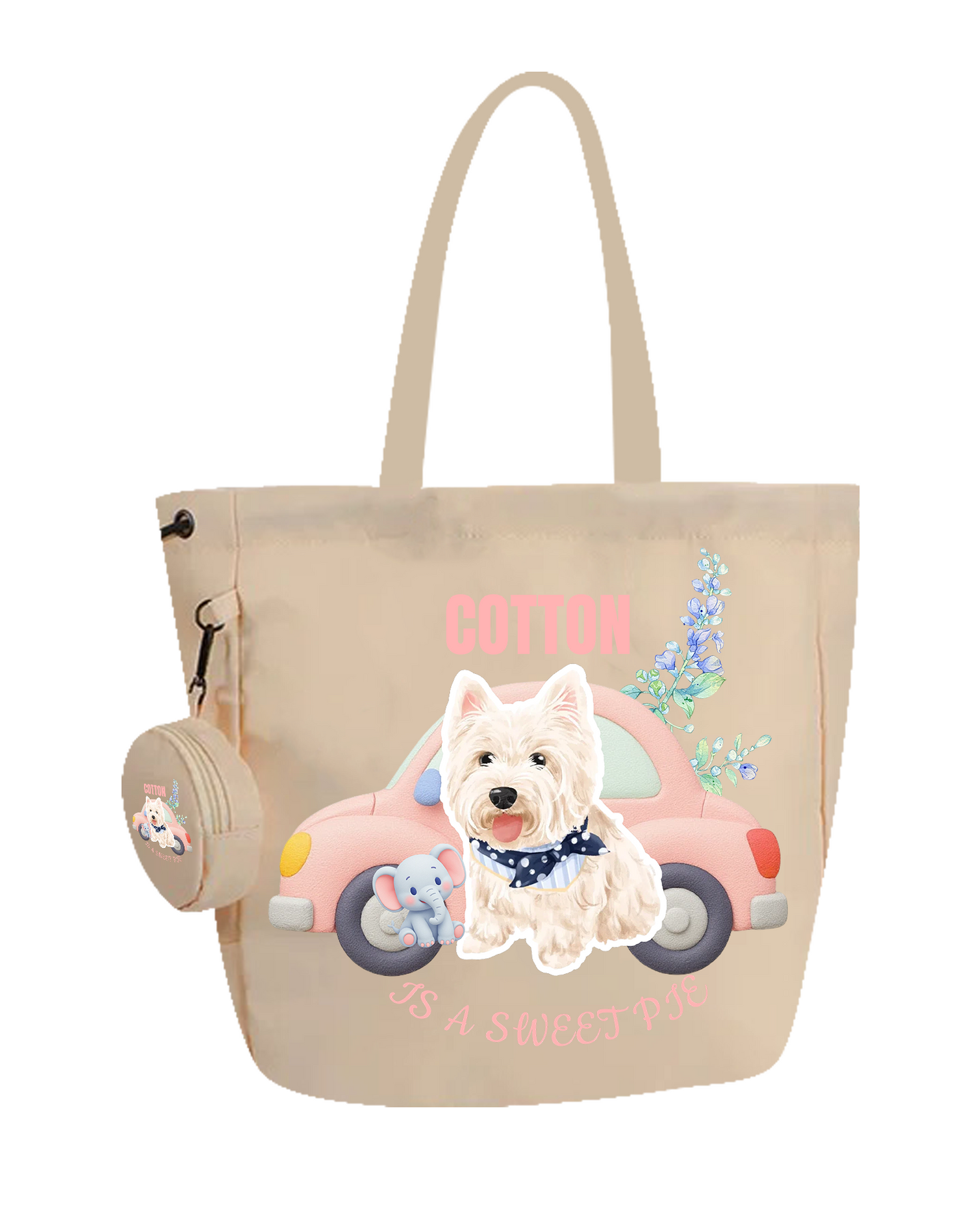 Customized Nylon Pet Tote Bag