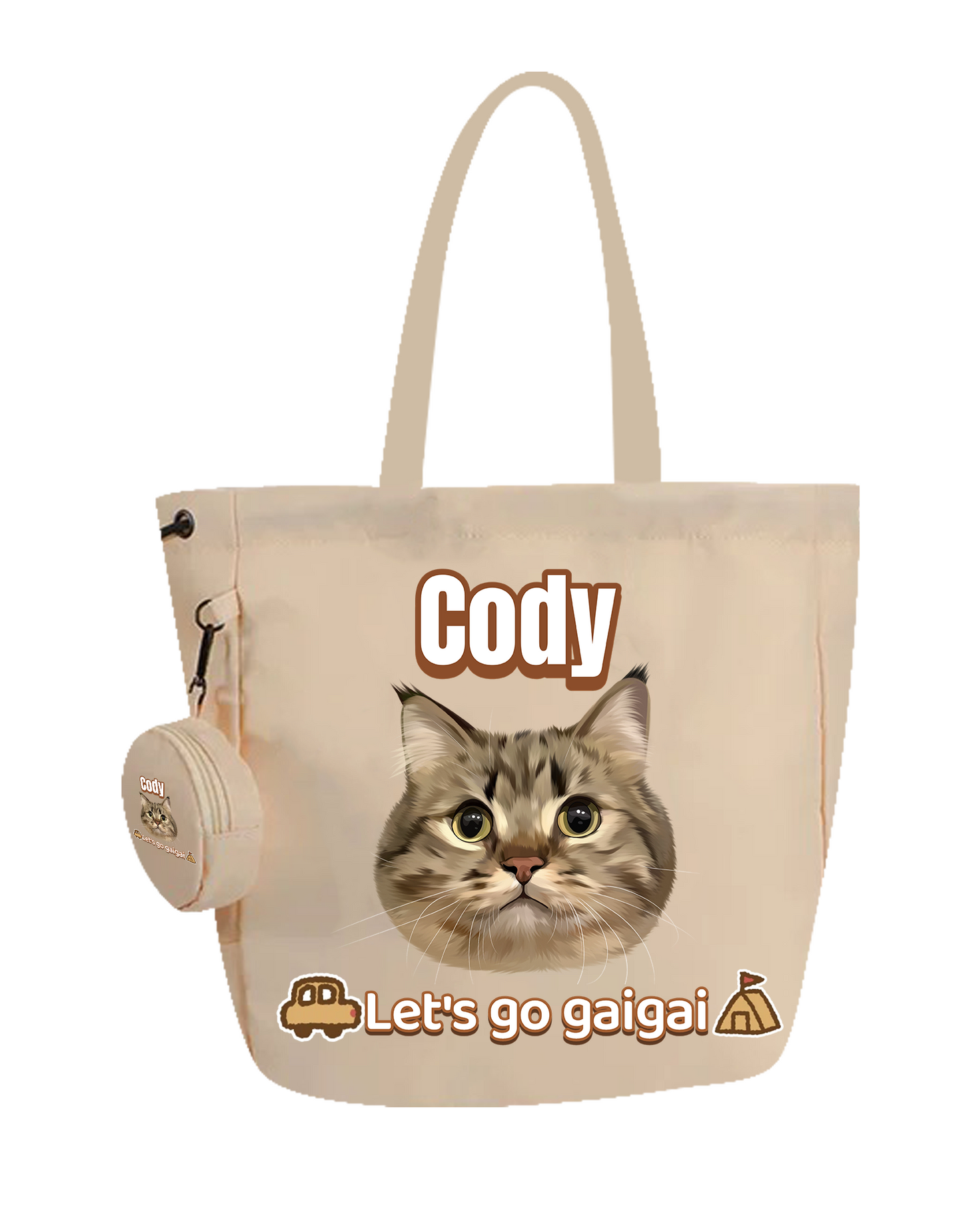 Customized Nylon Pet Tote Bag