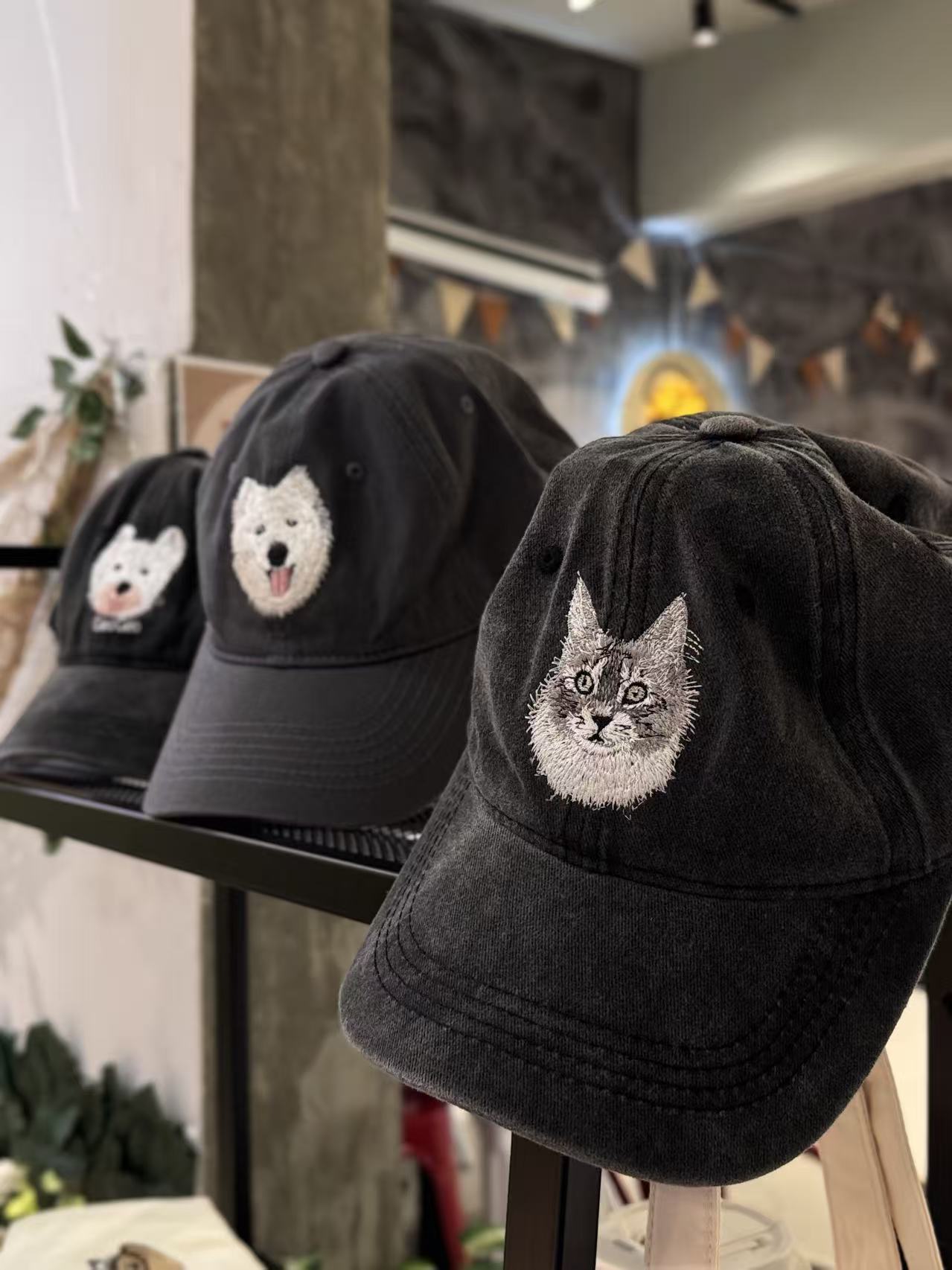 Customized Pet Portrait Embroidery Cap