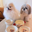 Customized Pet Portrait Ceramic Shallow Bowl with Two Handles