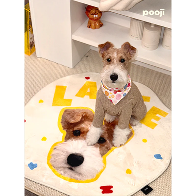 Pooji - Custom Pet Portrait Rug - Silhouette