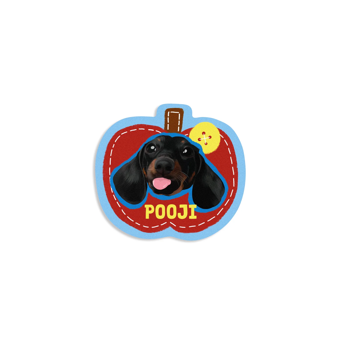 Pooji - Custom Pet Portrait Rug - Silhouette
