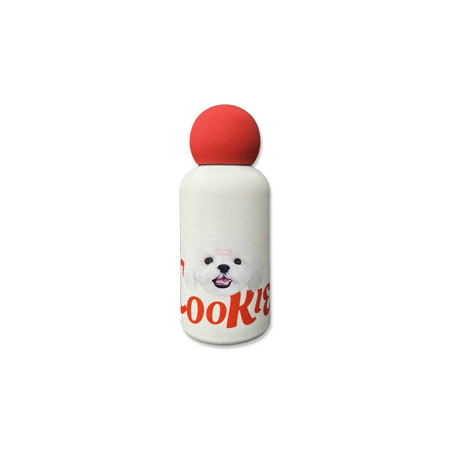 Pooji - 350ml Custom Stainless Steel Pet Mug Red Nose Water Bottle