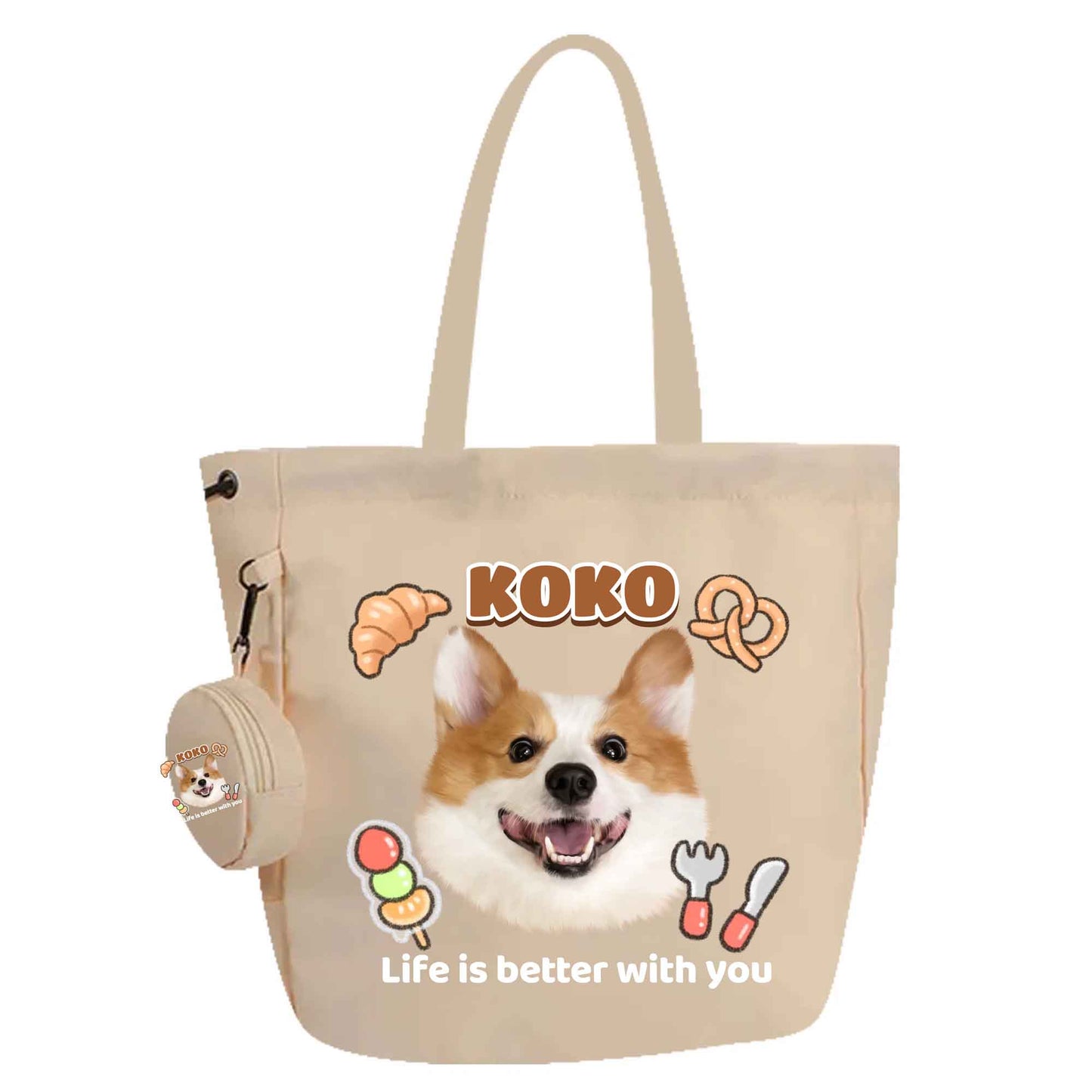 Customized Nylon Pet Tote Bag