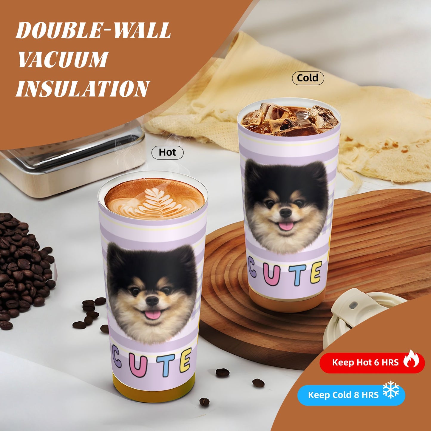 500ml Customized Stainless Coffee Cup