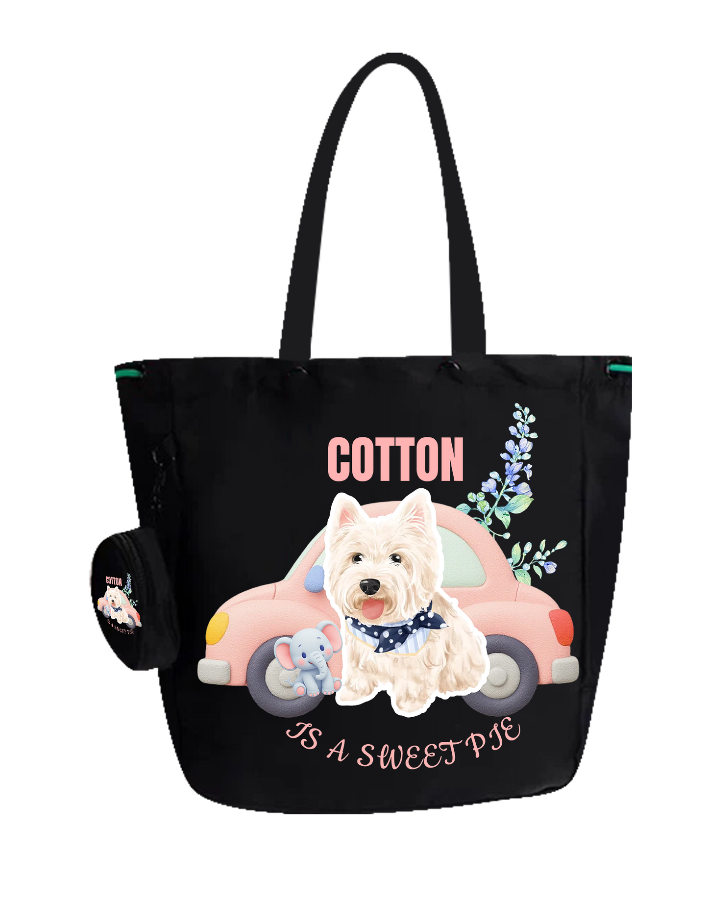 Customized Nylon Pet Tote Bag