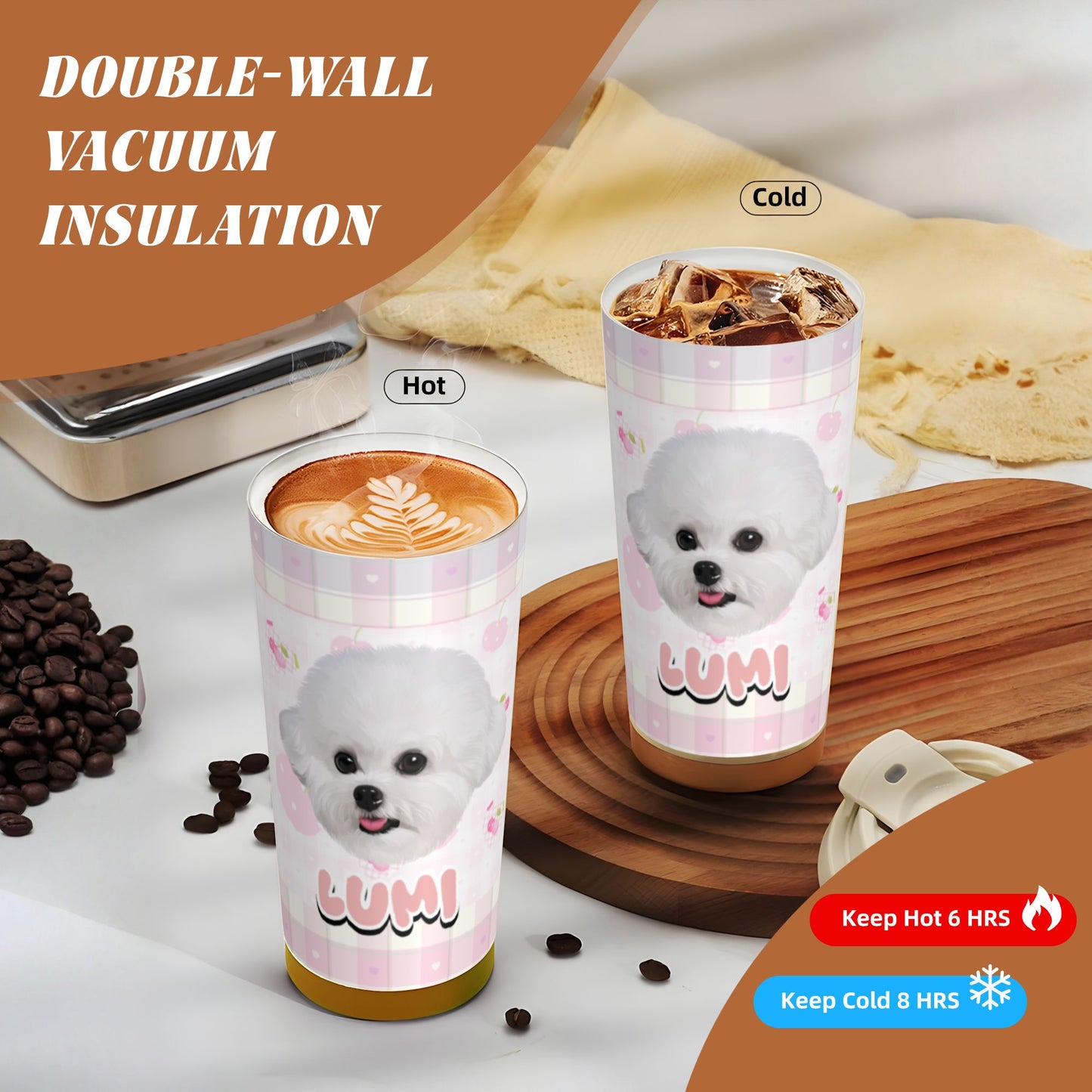 500ml Customized Stainless Coffee Cup