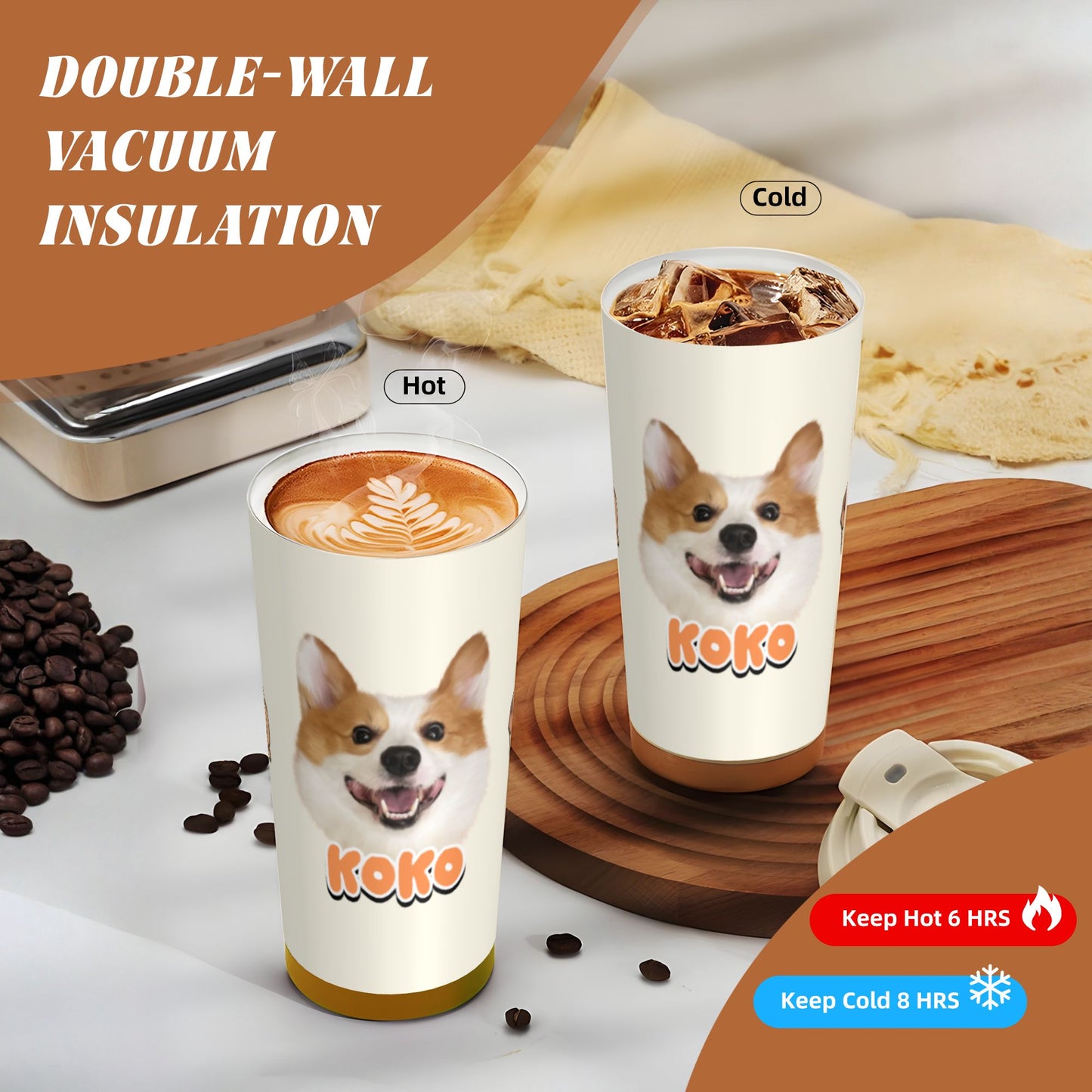 500ml Customized Stainless Coffee Cup